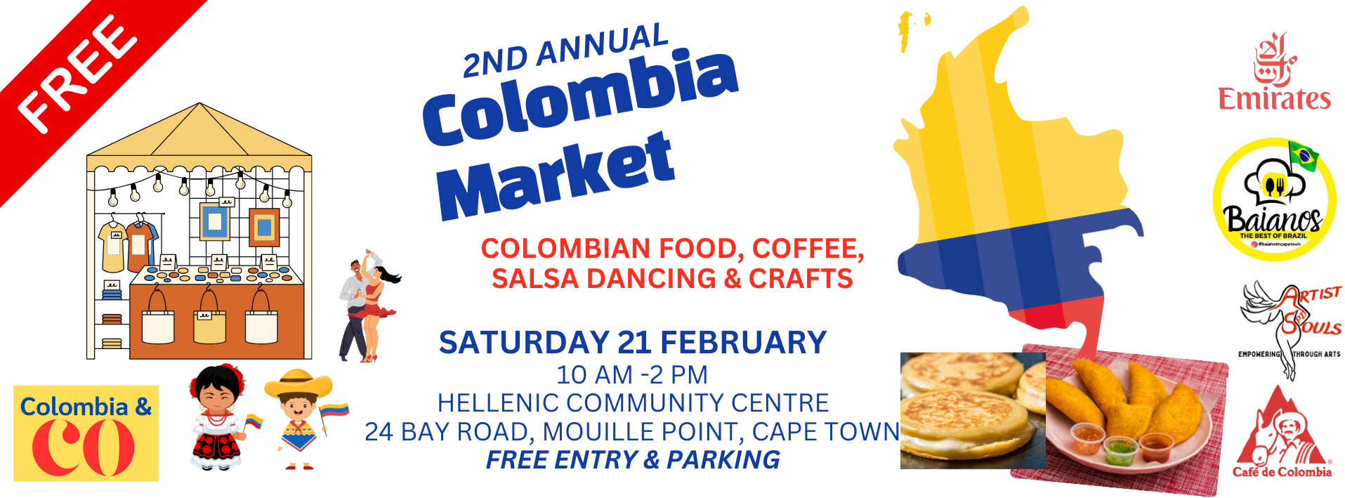 Colombia Market - Saturday 21 February, 10 am to 2 pm @Hellenic Community Centre