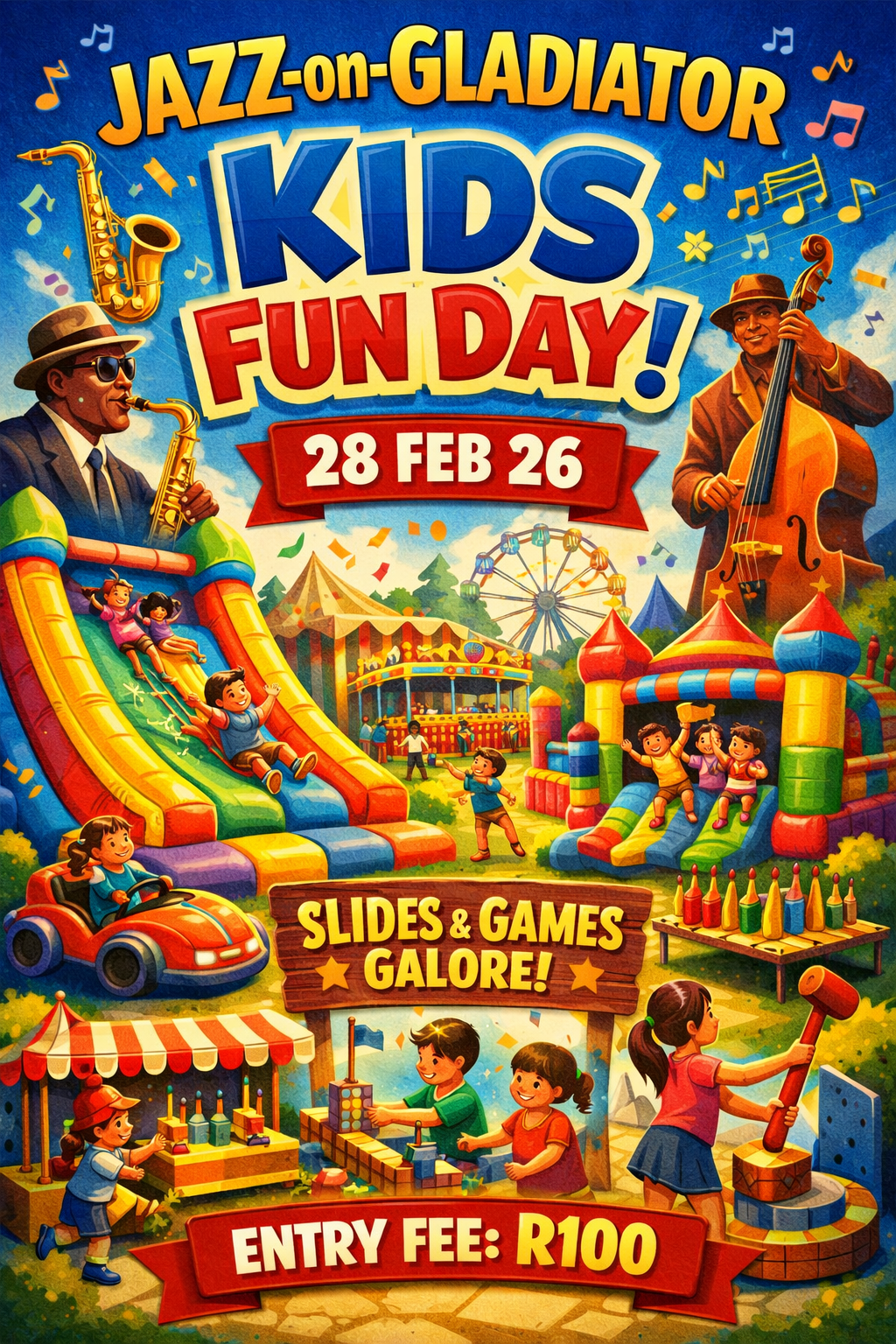 Jazz-On-Gladiator Kids Fun Day.