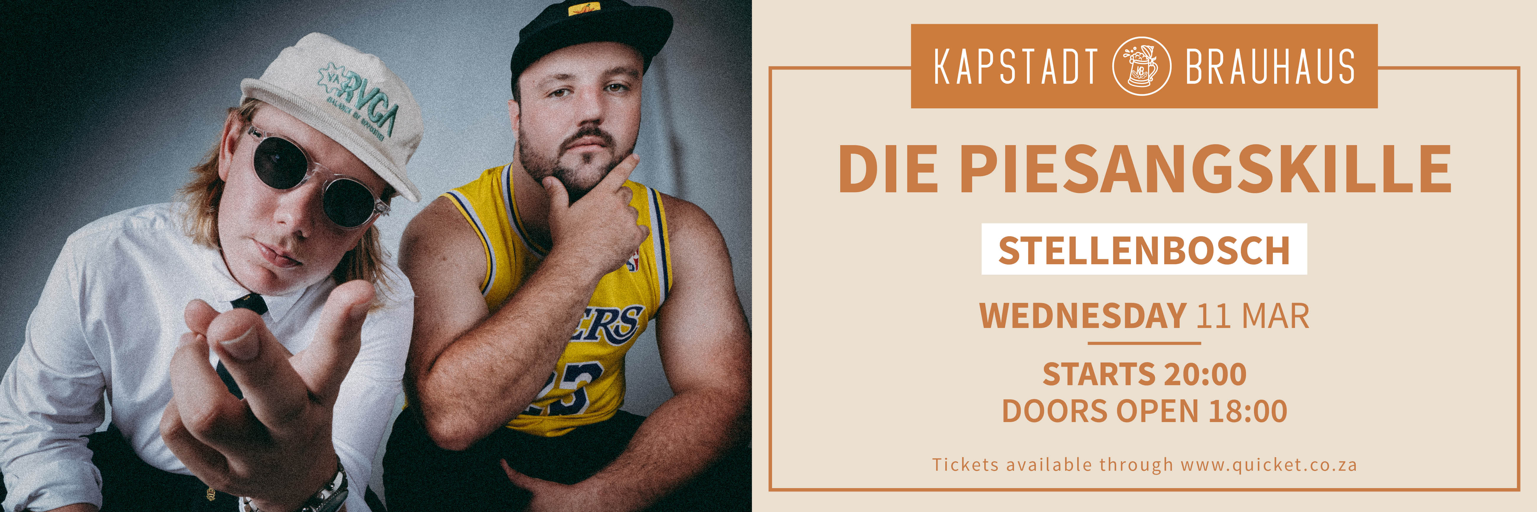 Die Piesangskille live by Kapstadt Brauhaus Stellenbosch