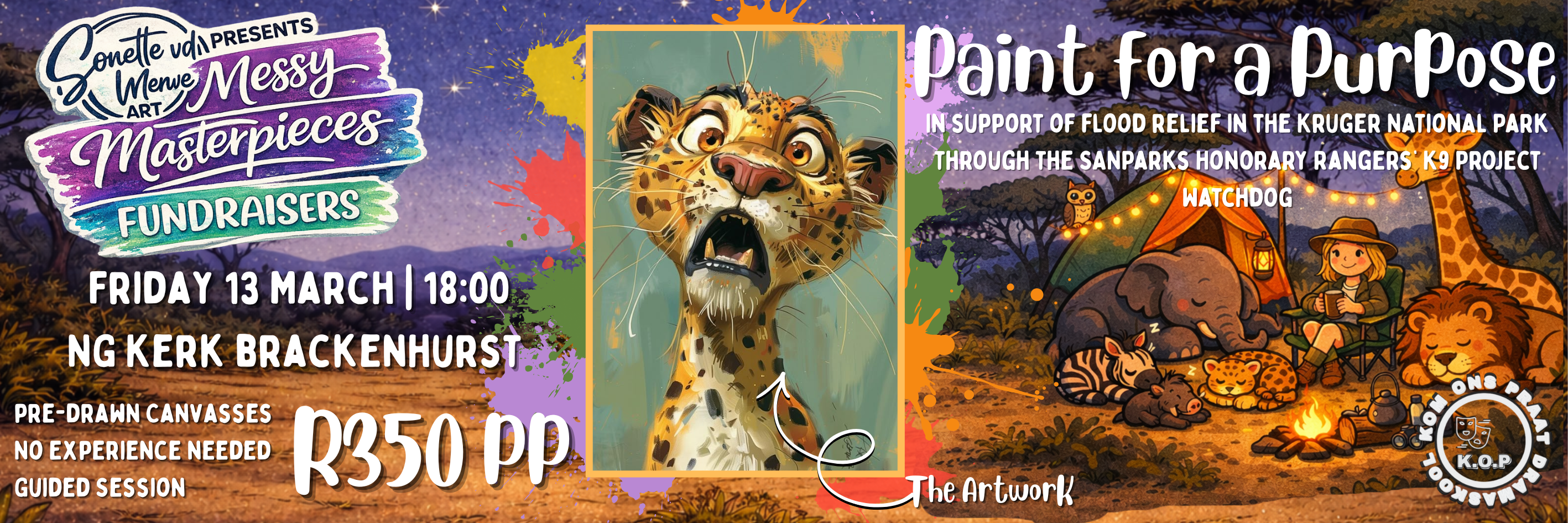 Messy Masterpieces Fundraiser - Kruger National Park