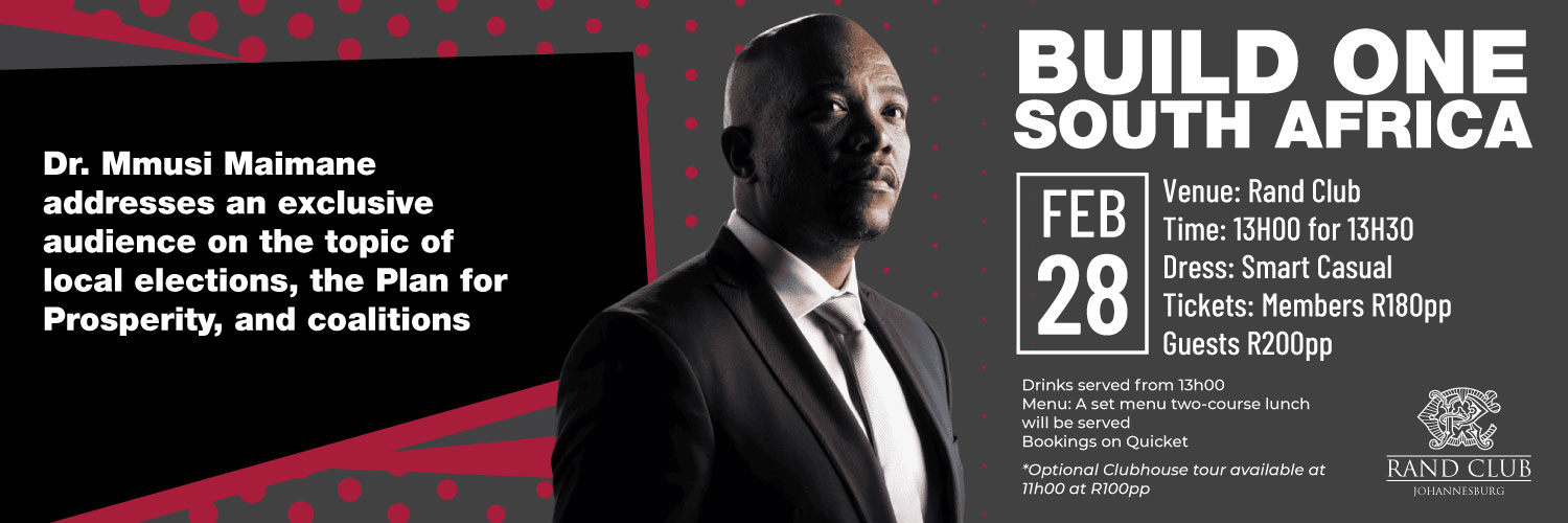 Dr Musi Maimane: BOSA, Unite for Change, and the Plan For Prosperity
