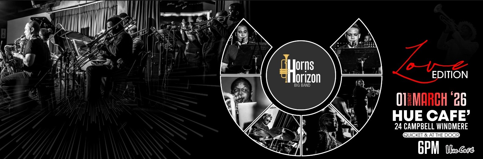 Horns Horizon Big Band: Love Edition @Hue Cafe
