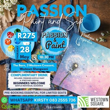 Passion Paint and Sip - Dandelion Daydreams event image
