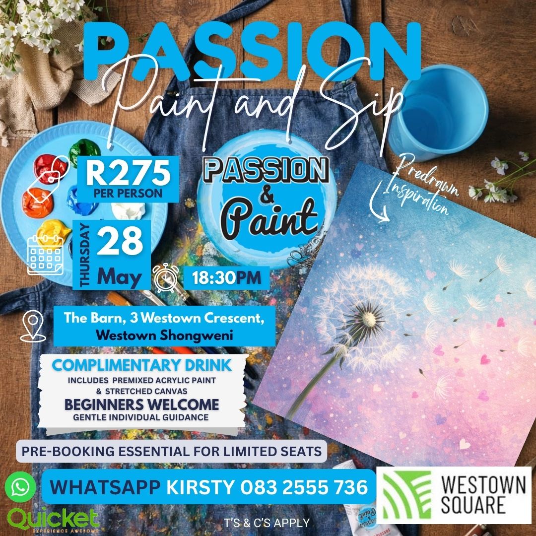 Passion Paint and Sip - Dandelion Daydreams