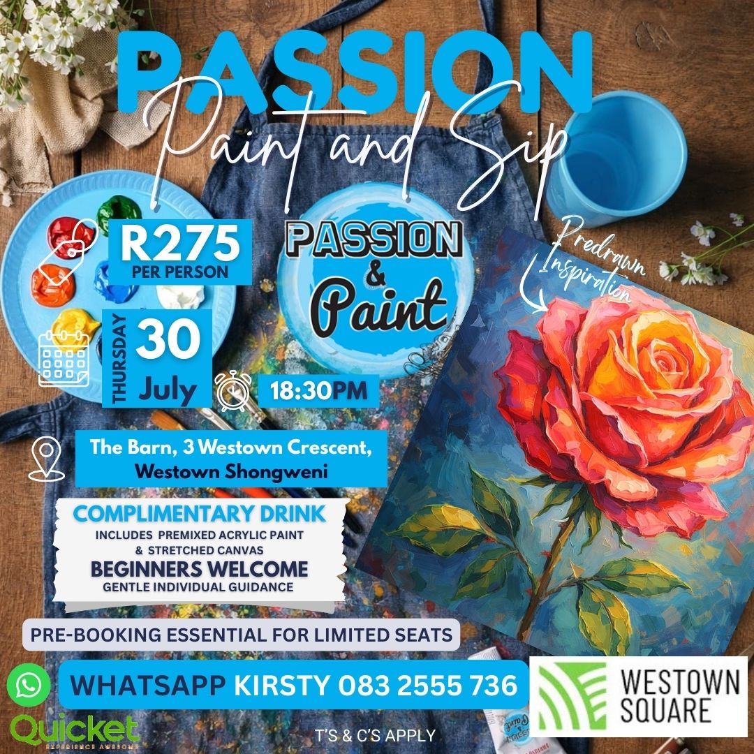 Passion Paint and Sip - Radiant Rose