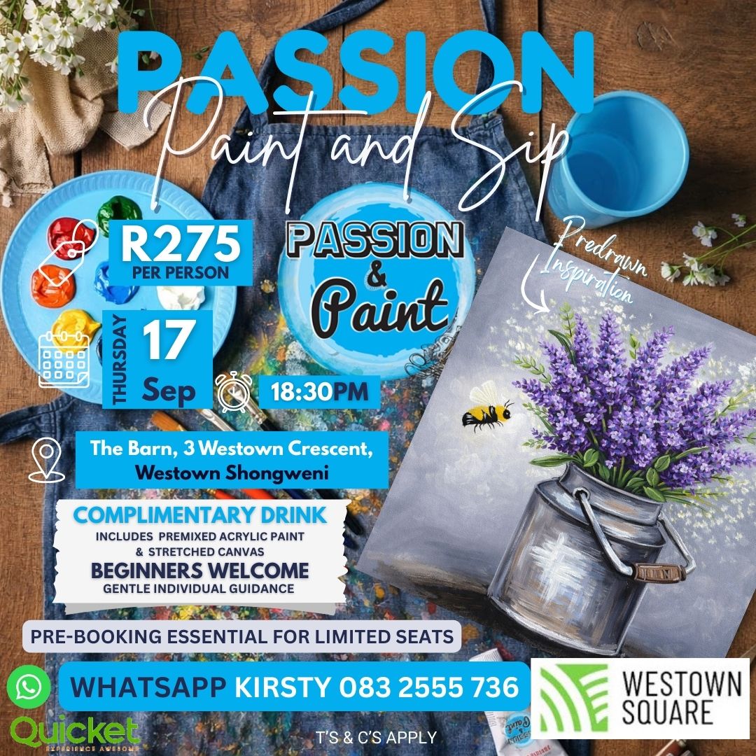 Passion Paint and Sip - Lavender and Light