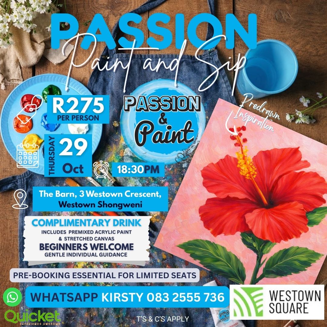 Passion Paint and Sip - Hibiscus Harmony