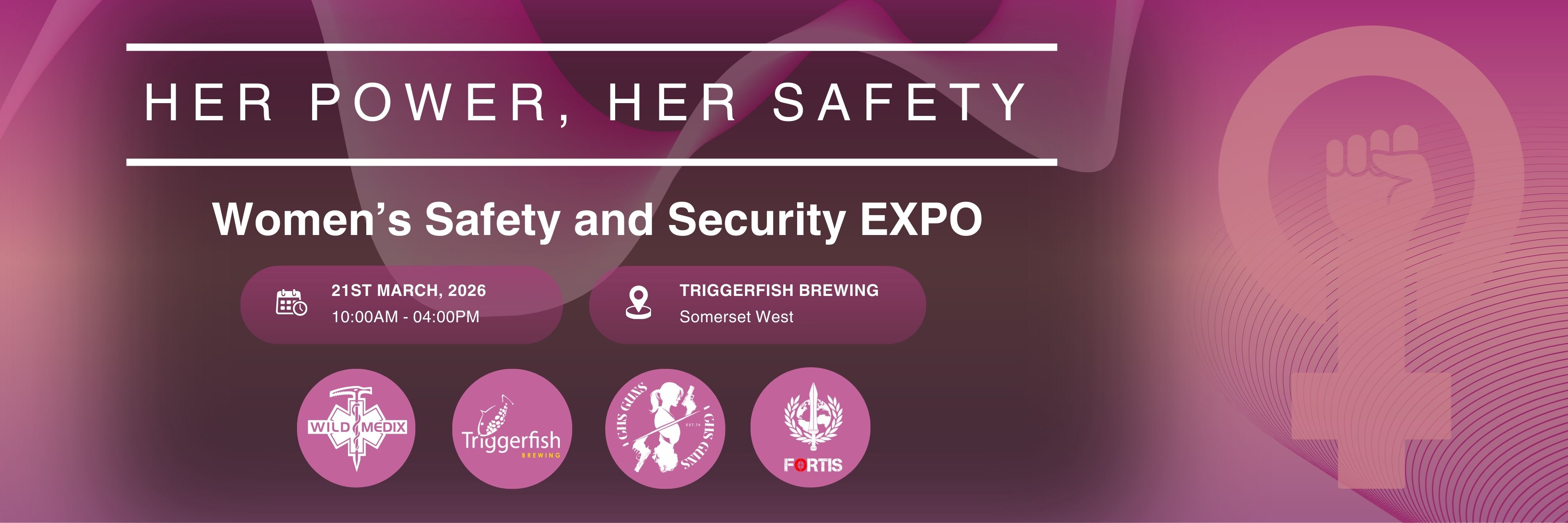 Her Power Her Safety Expo at Triggerfish Brewing