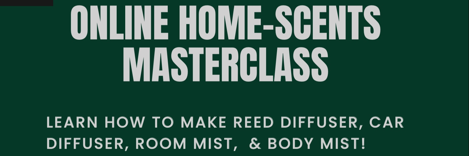 Online home scents masterclass