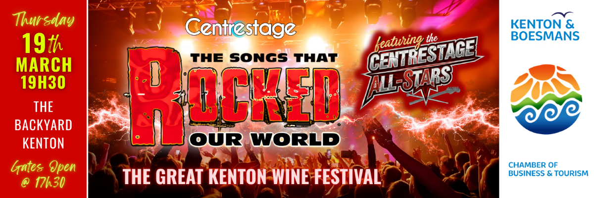 The Great Kenton Wine Festival 2026 | Centrestage – The Songs That Rocked Our World | The Backyard Kenton