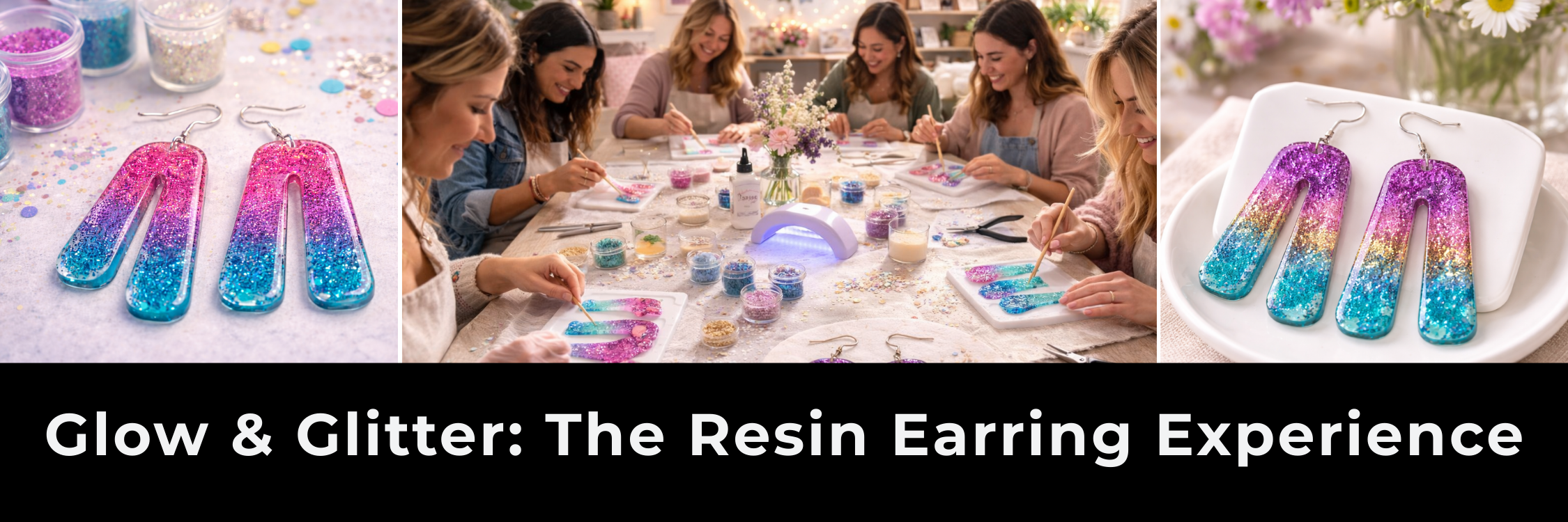 Glow & Glitter: The Resin Earring Experience