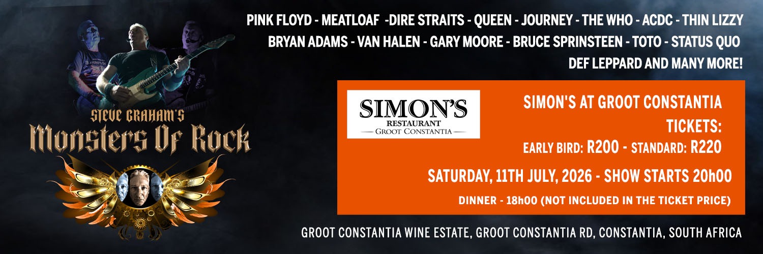 Steve Graham's Monsters of Rock show - Simon's Restaurant, Groot Constantia