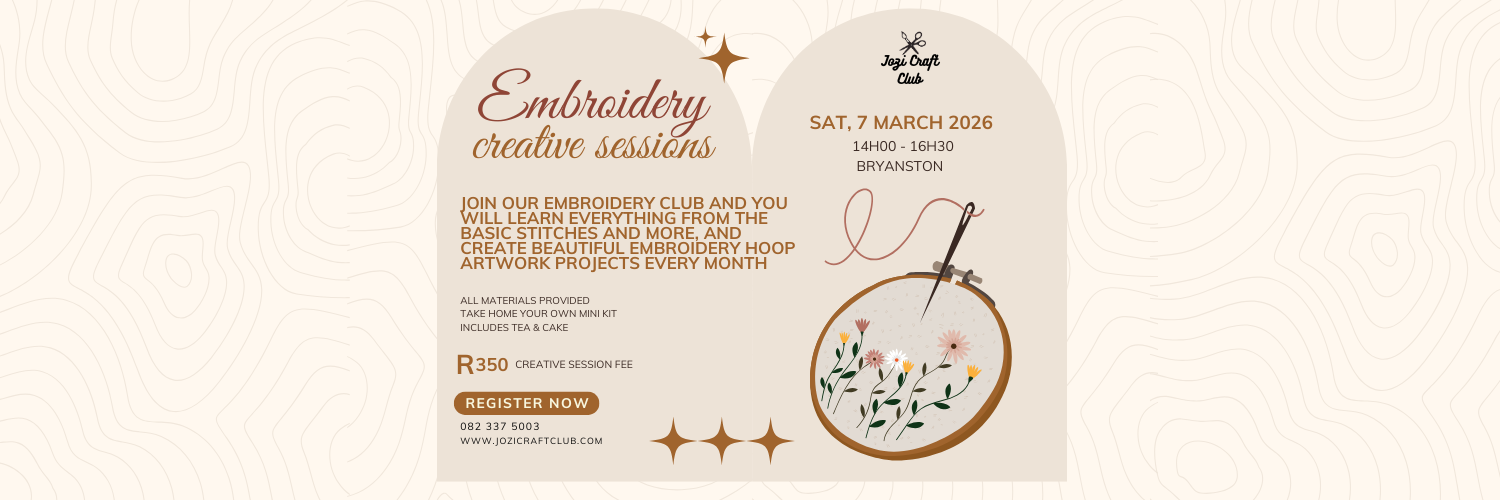 Slow Stitch Club - March - Embroidery