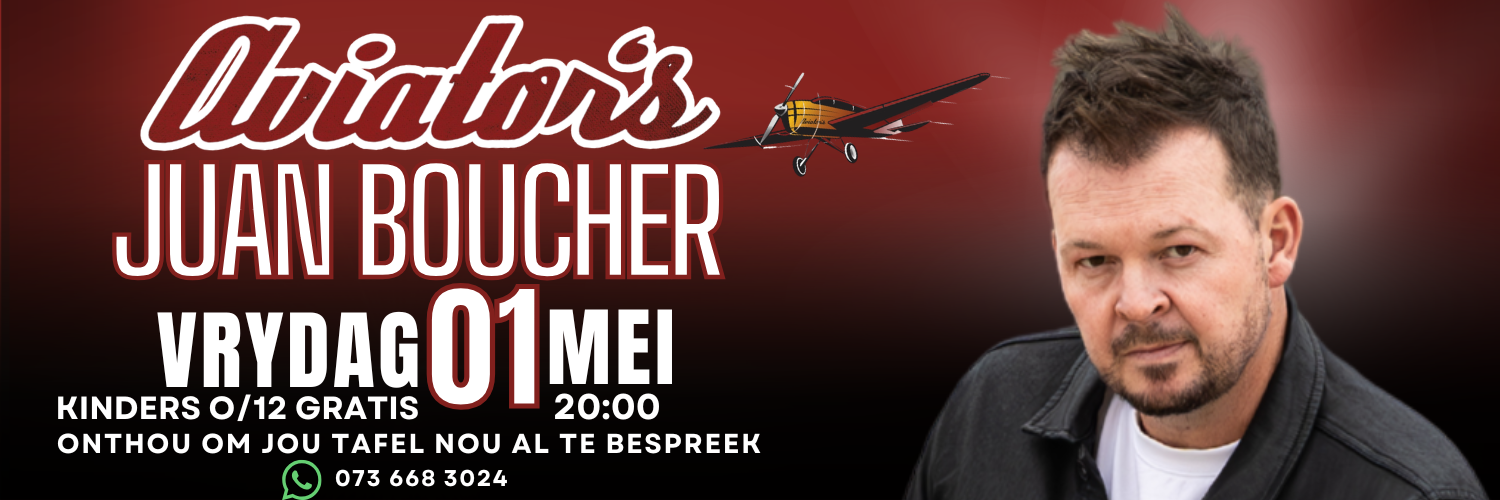 JUAN BOUCHER LIVE @ Aviator’s, Hartbeespoort