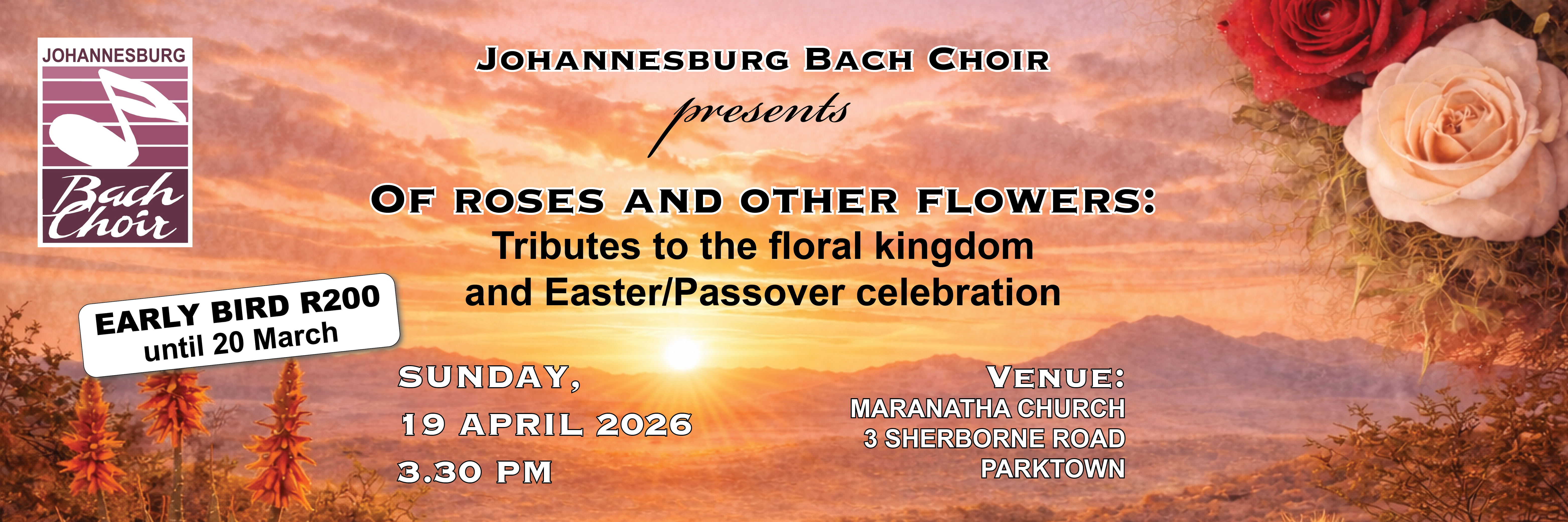 Of roses and other flowers: Tributes to the floral kingdom and Easter/Passover celebration