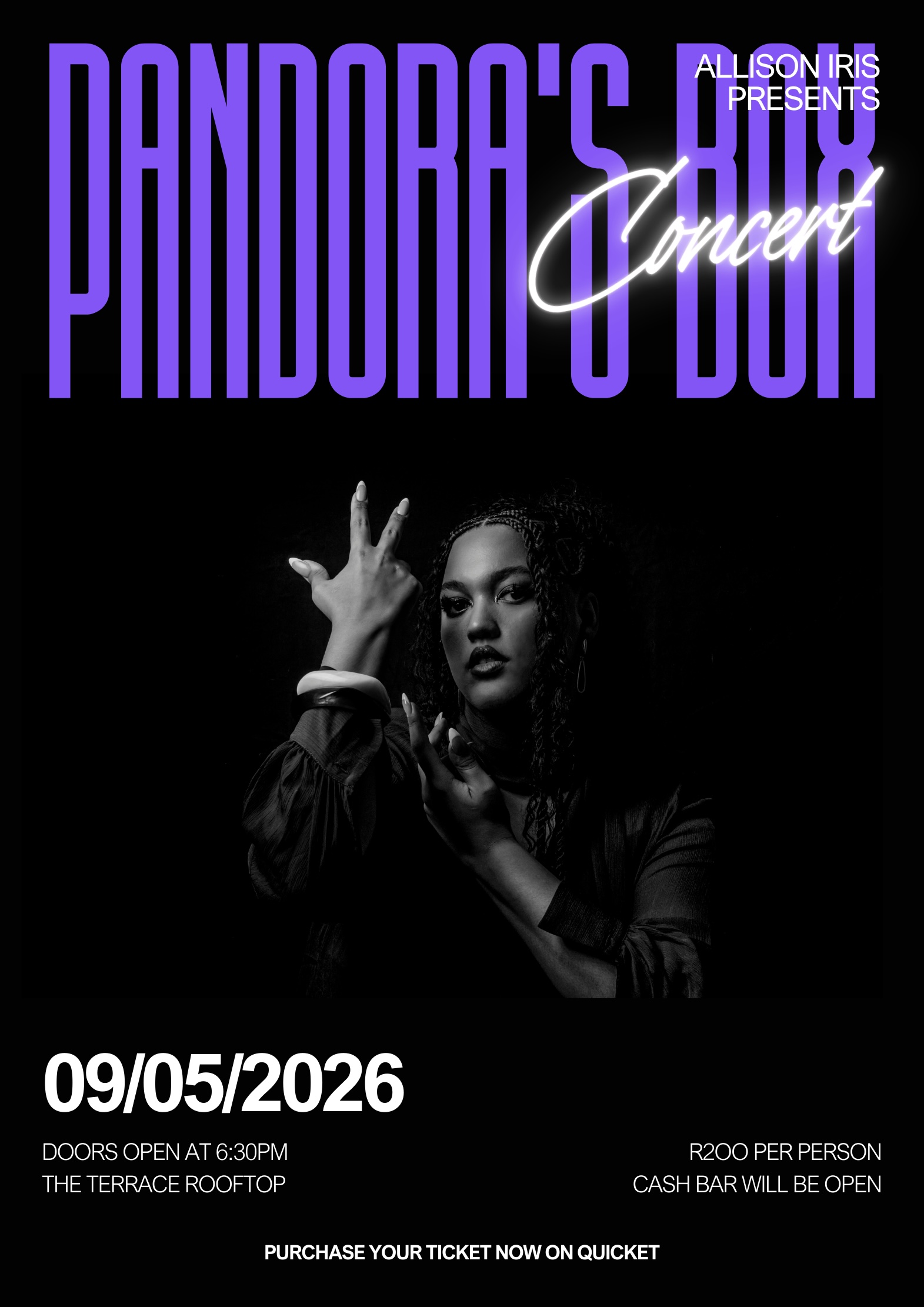 Allison Iris - Pandora’s Box Live Show