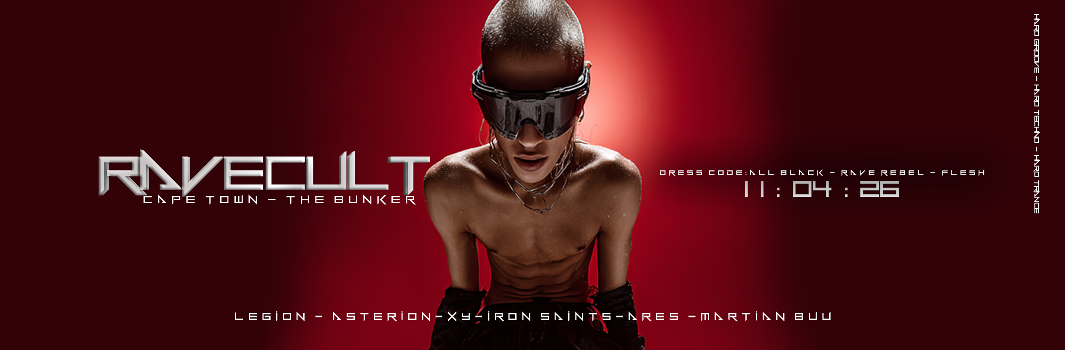 RaveCult - Warehouse Rave - 4 April - All Black Dress Code - The Bunker - Book Now