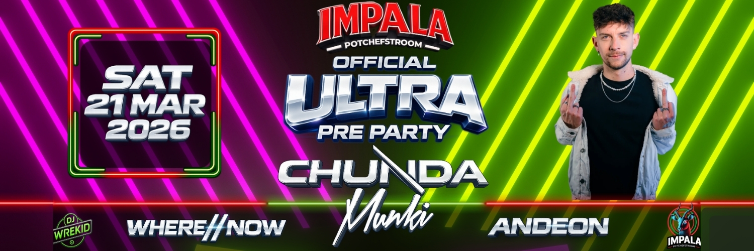 ULTRA SOUTH AFRICA – OFFICIAL PRE PARTY COUNTDOWN TOUR FT CHUNDA MUNKI, ANDEON, WHERE//NOW & WREKID