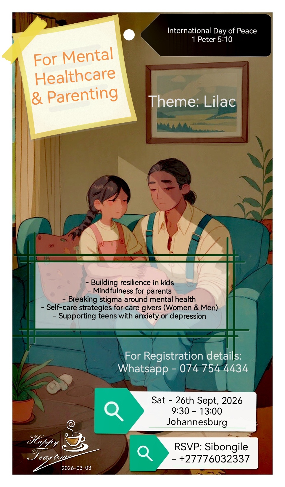 Mental Healthcare & Parenting Event - September 26, 2026