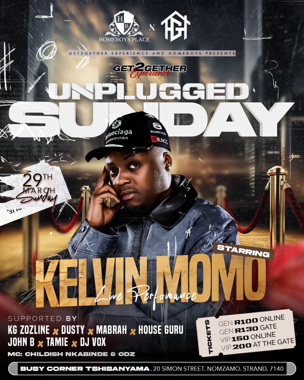 Get together experience and Homeboys present unplugged Sunday