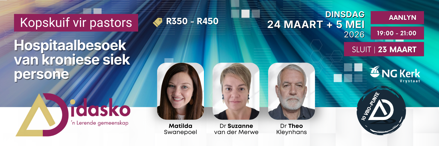 Kopskuif vir pastors – hospitaalbesoek van kroniese siek persone