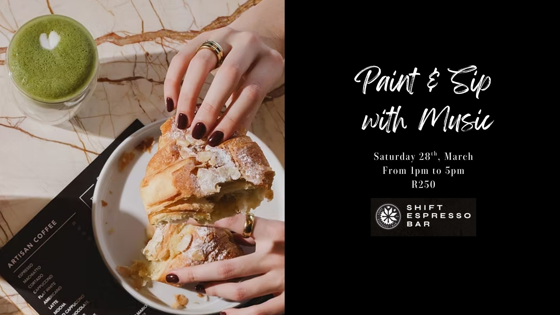 Paint and Sip at Shift Espresso Bar