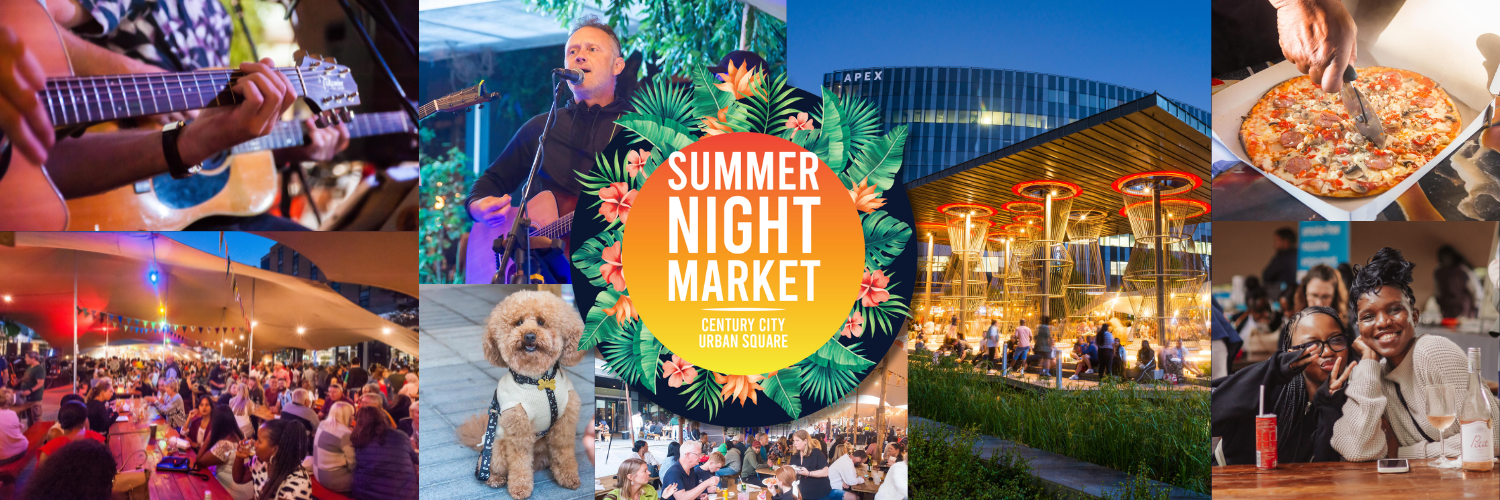 Summer Night Market on Urban Square
