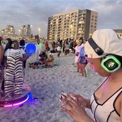 Silent Disco Strand beach