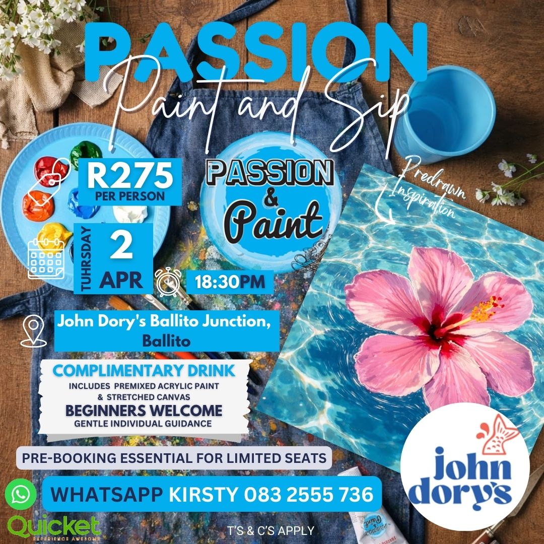 Passion Paint and Sip - Floating Hibiscus