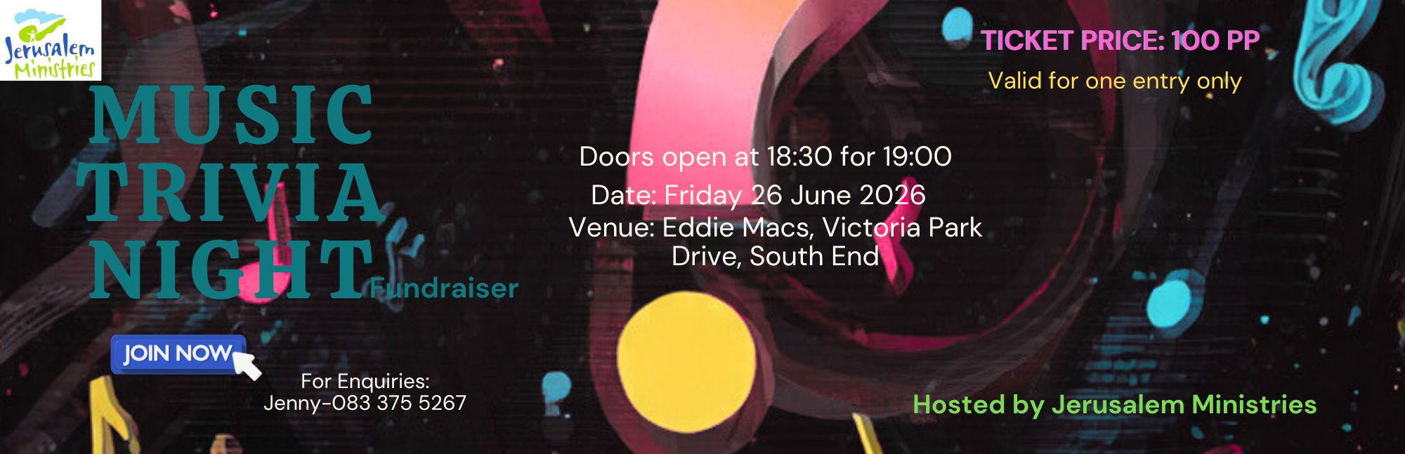 Jerusalem Ministries Music Trivia Night