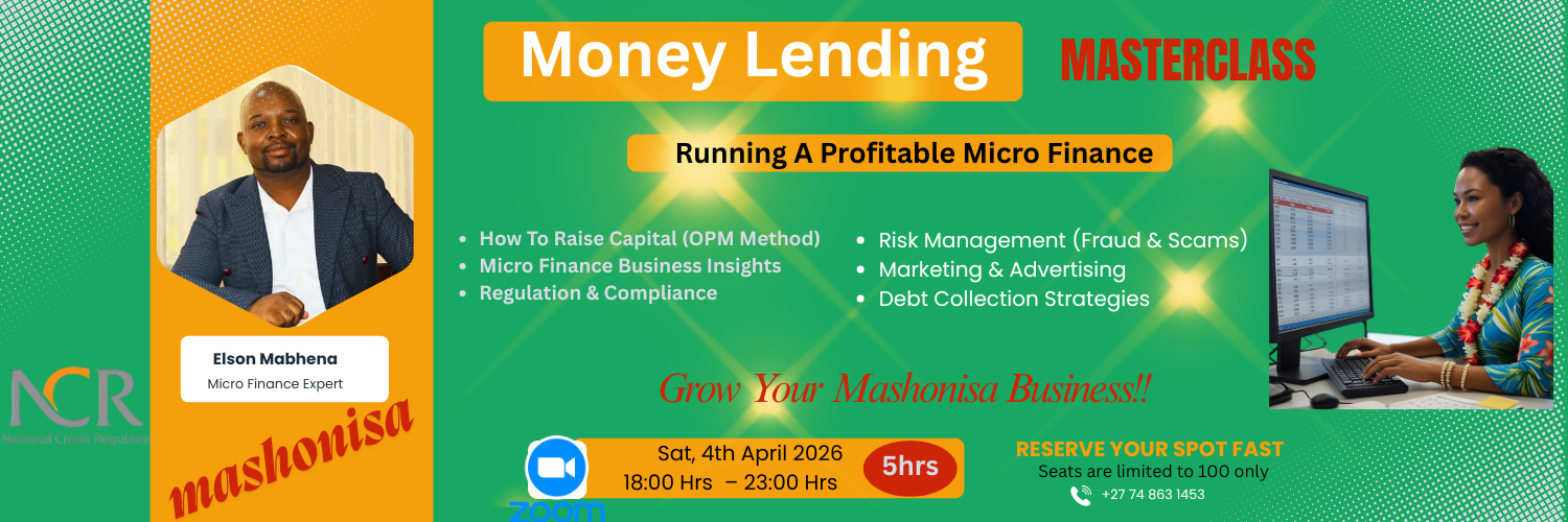 Money Lending Business Masterclass (Mashonisa)
