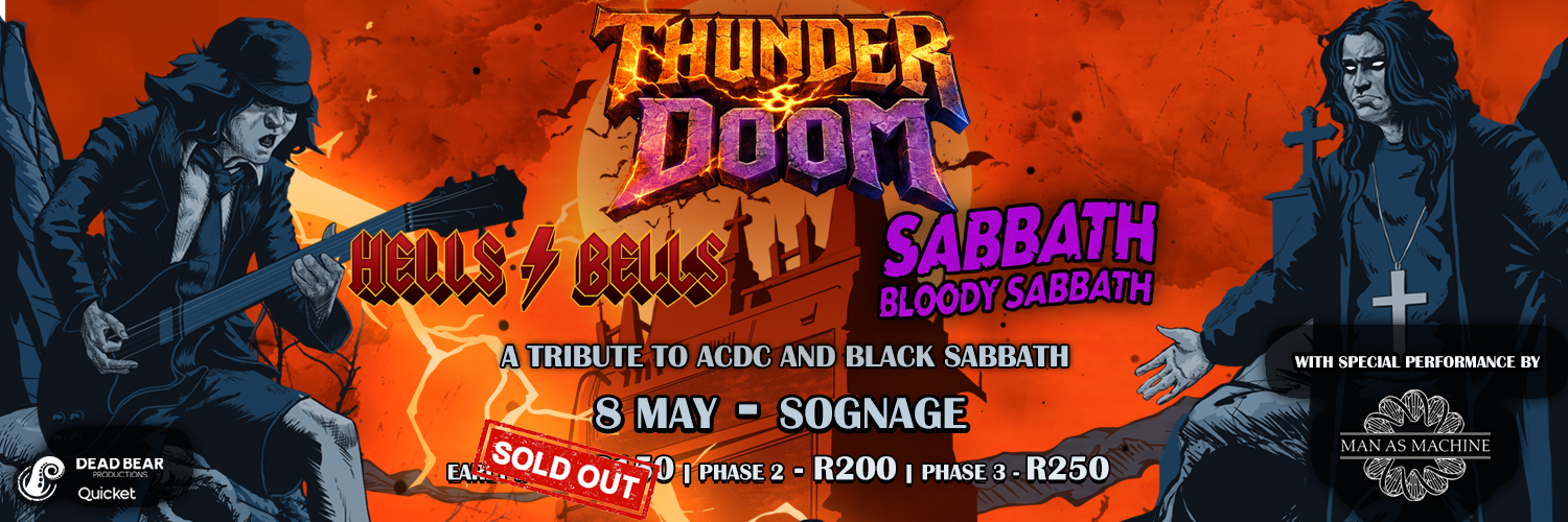 Thunder & Doom Hells Bells AC/DC Tribute & Sabbath Bloody Sabbath Black Sabbath Tribute