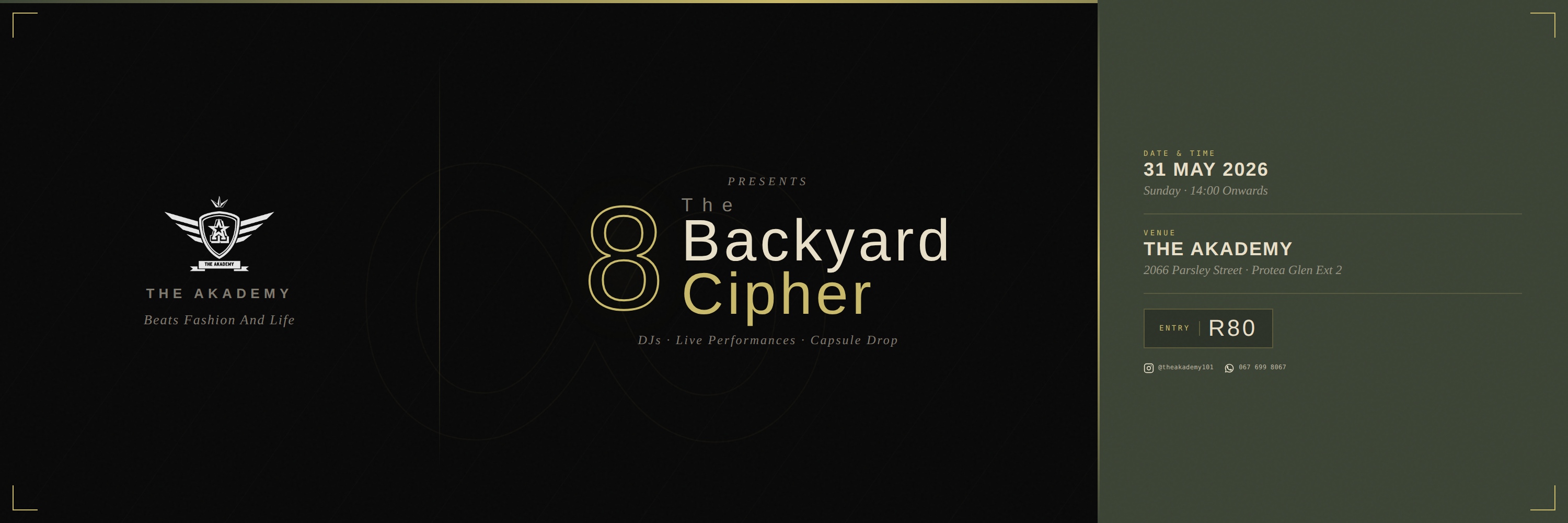 The BackYard Cipher