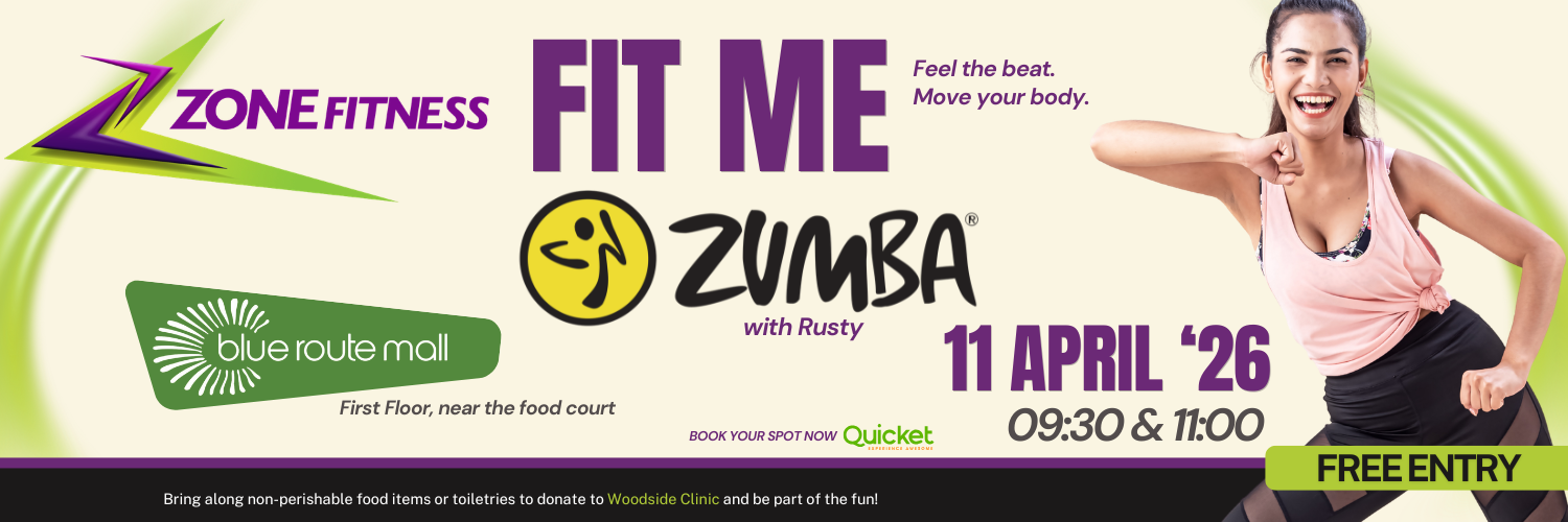 Fit Me Zumba classes at Blue Route Mall in partnership with Zone Fitness