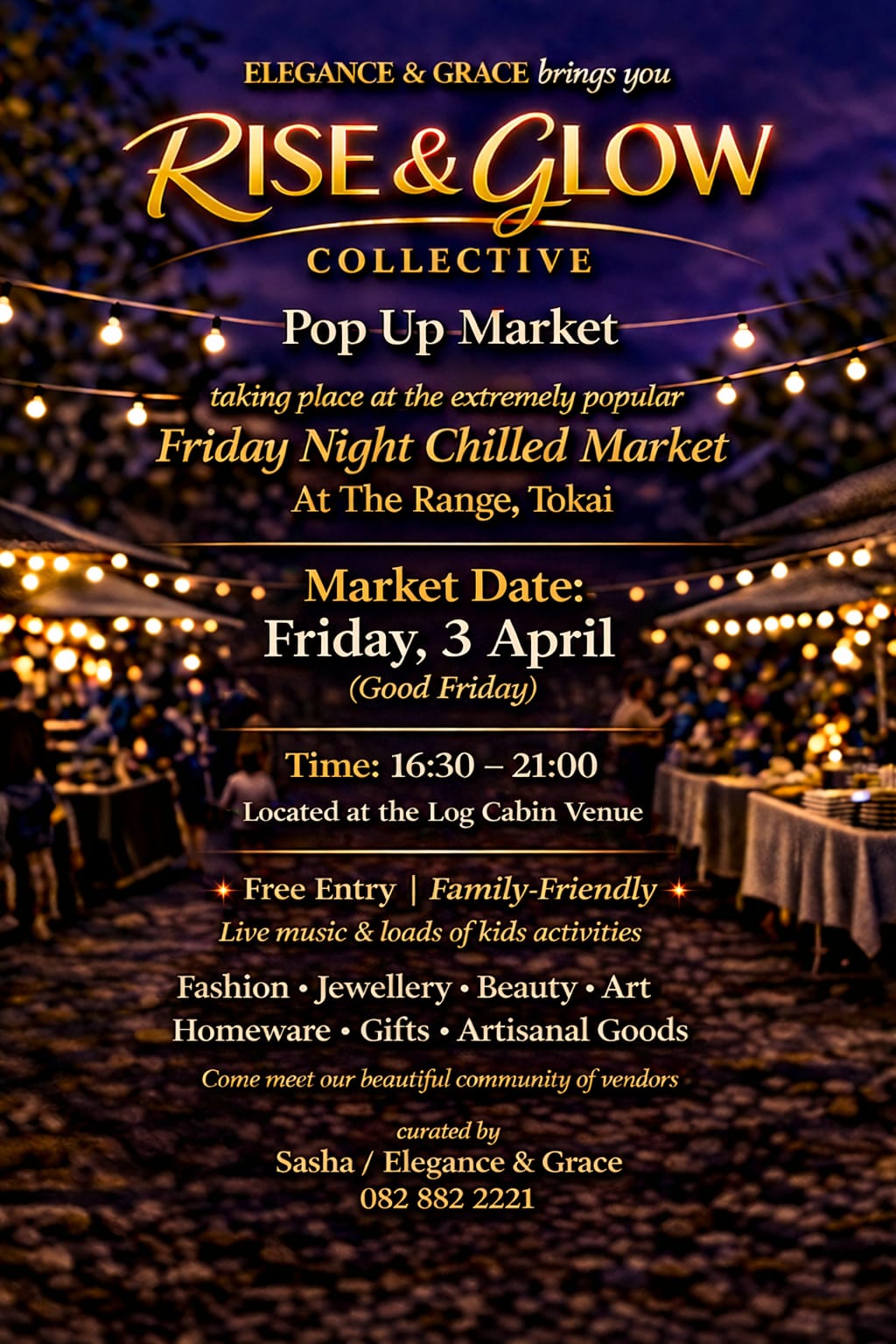 Rise and Glow Pop Up Market at The Range, Tokai