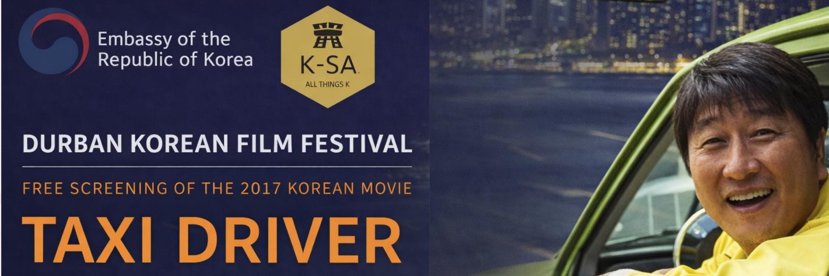 Durban Korean Film Festival – Free Screening of A Taxi Driver