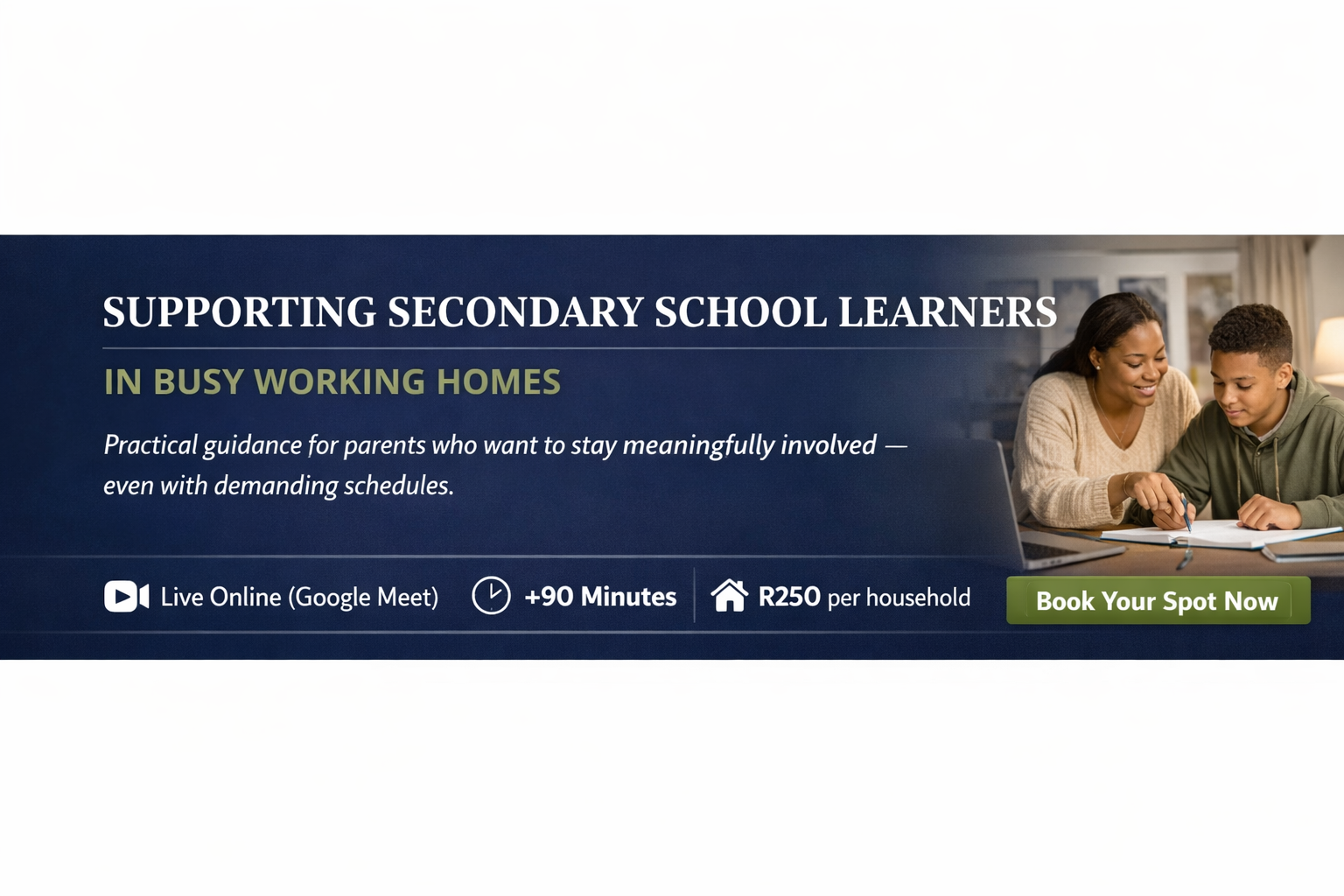 Supporting Secondary School Learners in Busy Working Homes (copy)