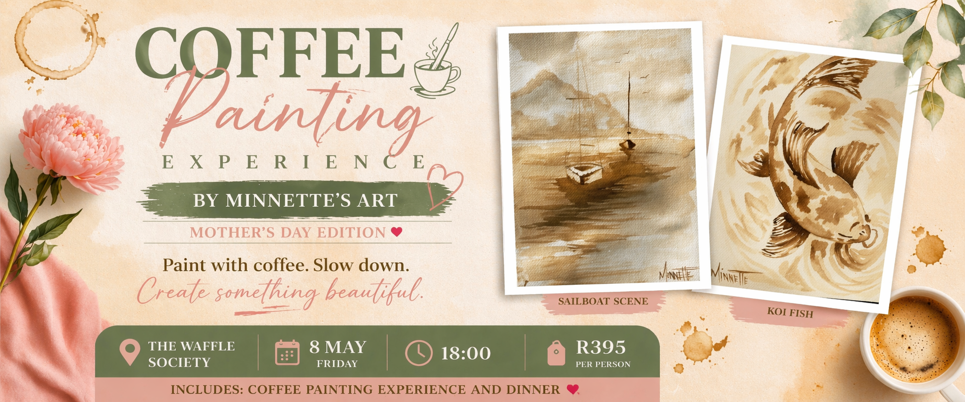 Coffee Painting Experience - THE WAFFLE SOCIETY