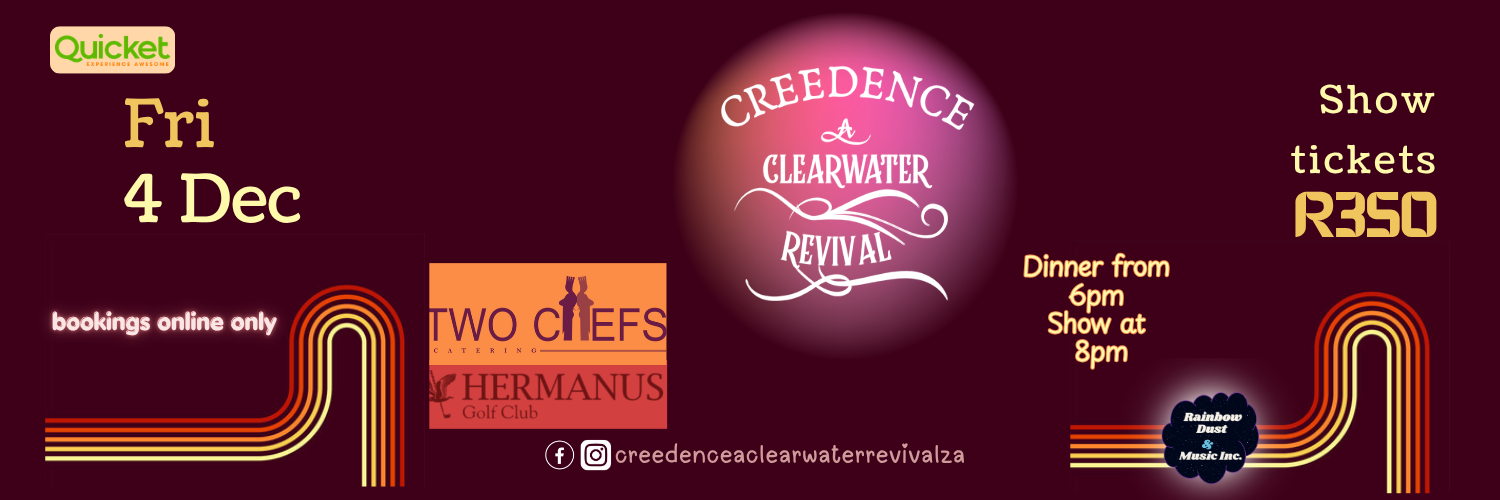 Creedence - A Clearwater Revival at Hermanus Golf Club 4 Decemeber 2026