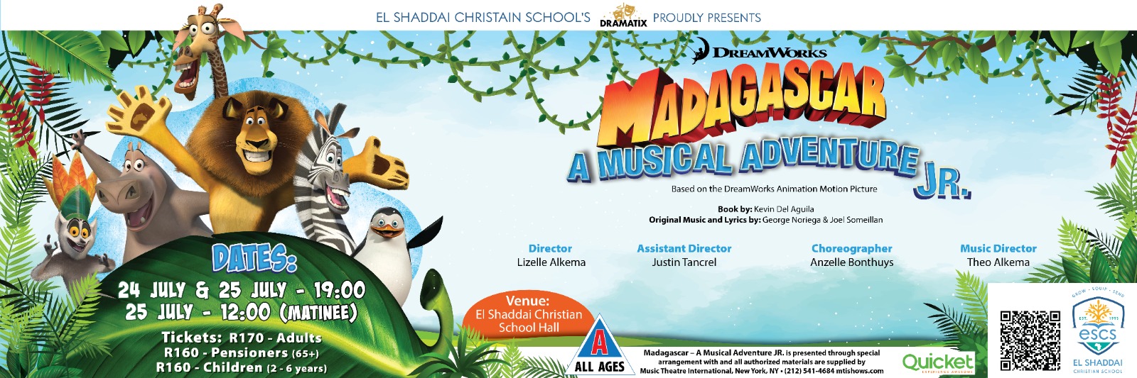 Madagascar, A Musical Adventure Jr. / El Shaddai Christian school / Durbanville