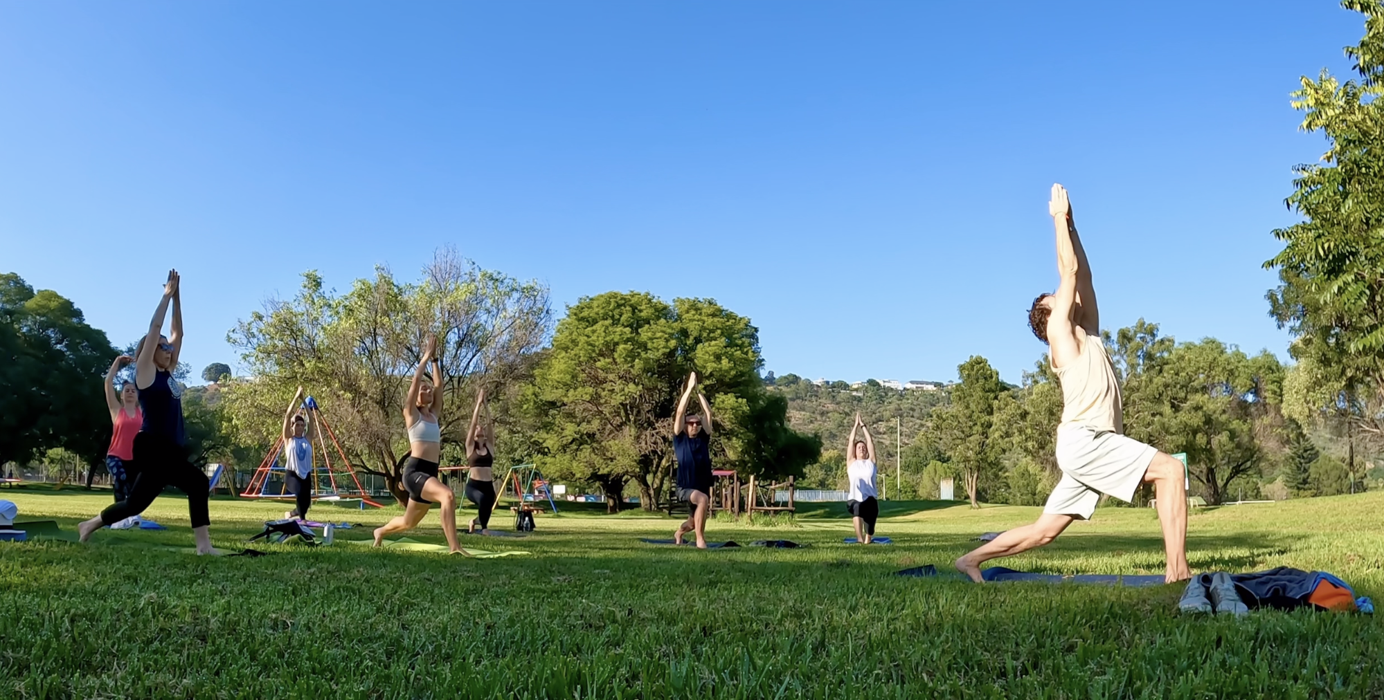 Yoga in the park