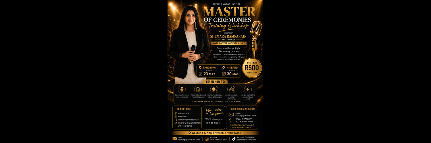 Master of Ceremonies Workshop - Randburg