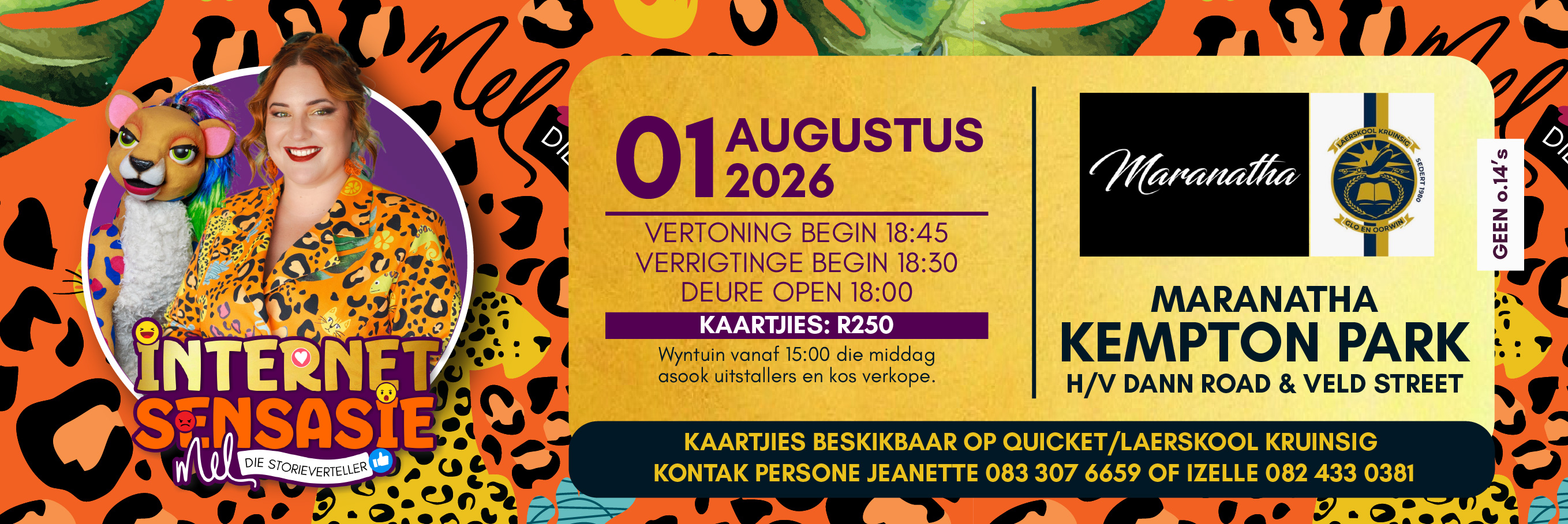 Mel die Storieverteller - LAERSKOOL KRUINSIG - Internet Sensasie