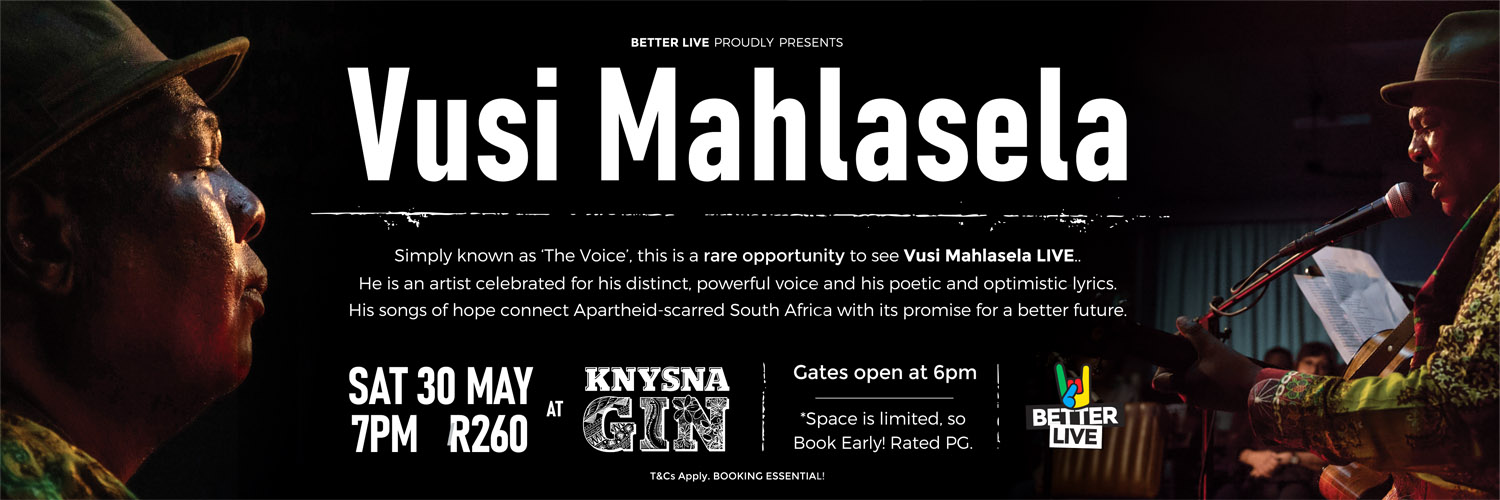 Vusi Mahlasela LIVE in Knysna!
