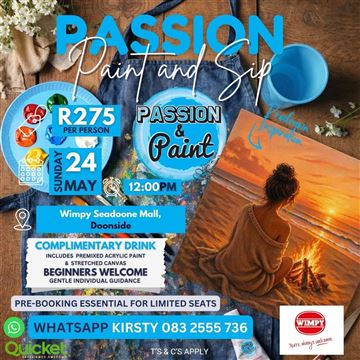 Passion Paint and Sip - Serene Sunset by the Sea event image