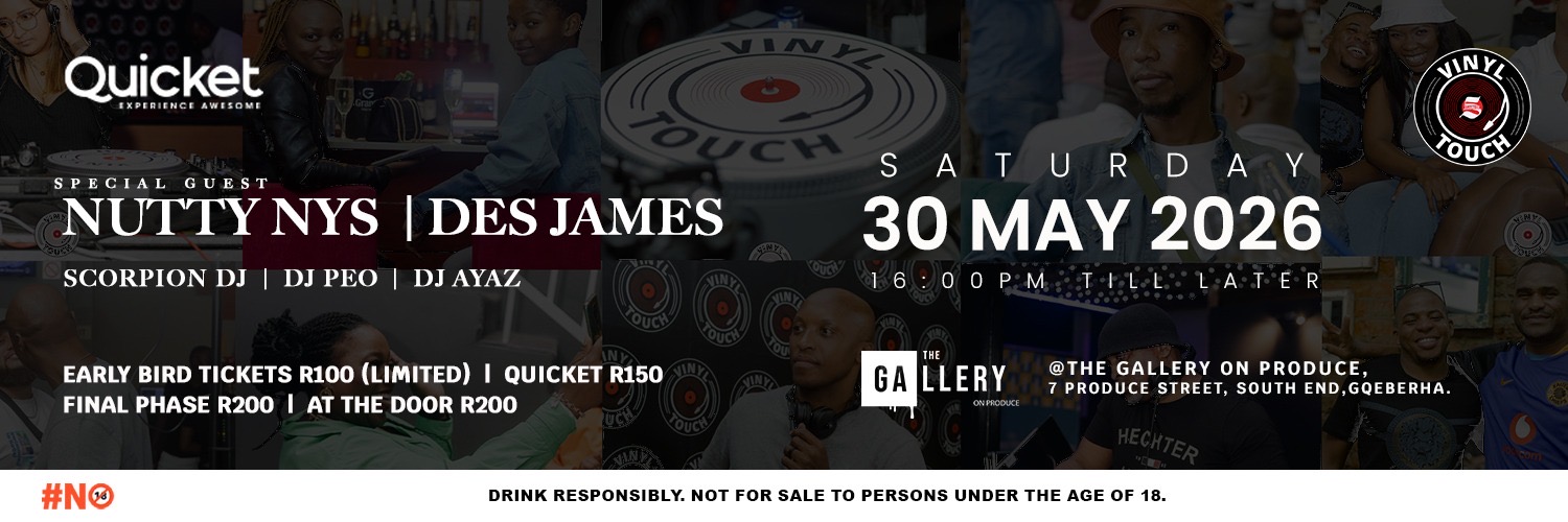 5 YEARS OF VINYL TOUCH - celebrating with Nutty Nys and Des James