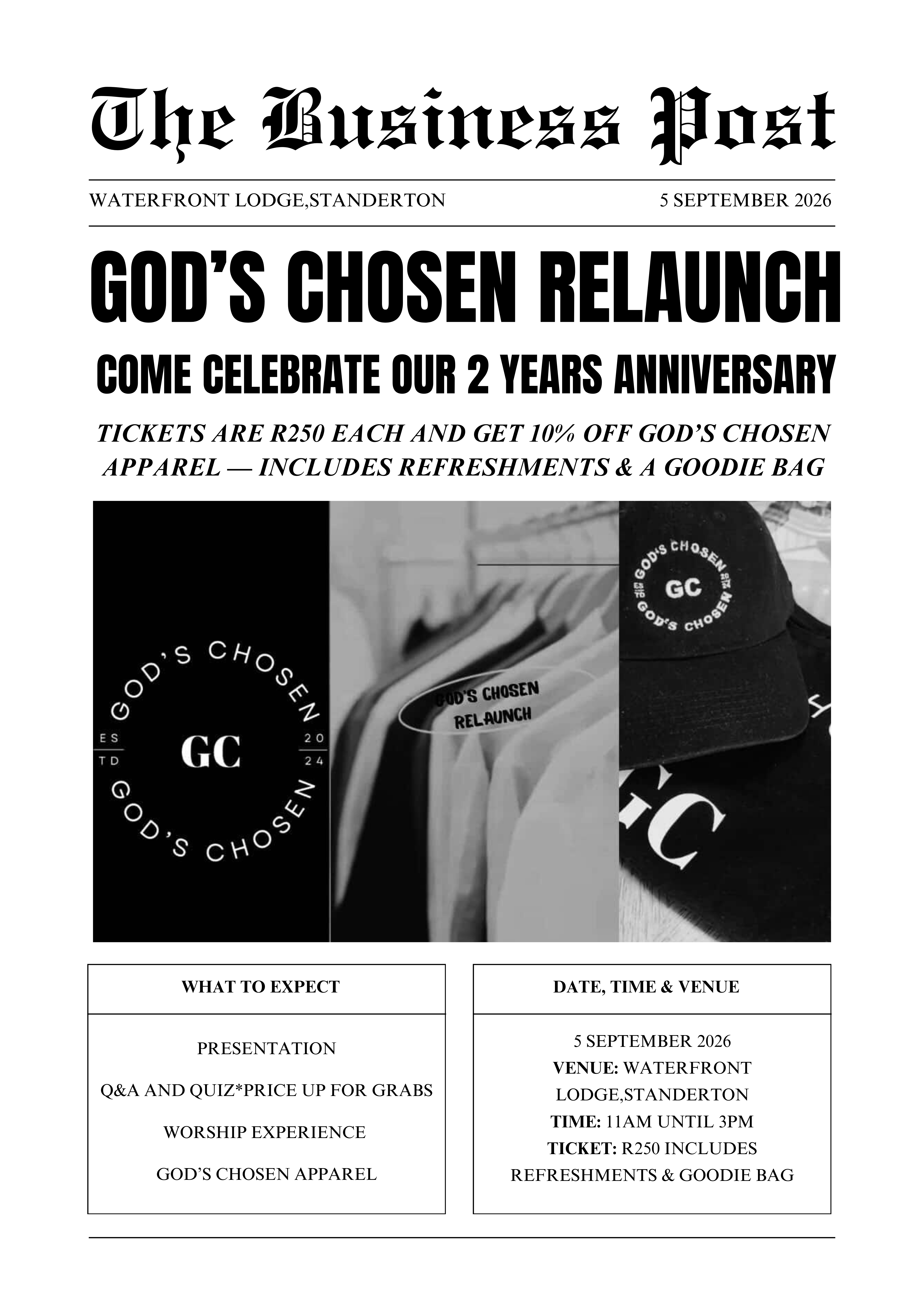 God’s Chosen Relaunch
