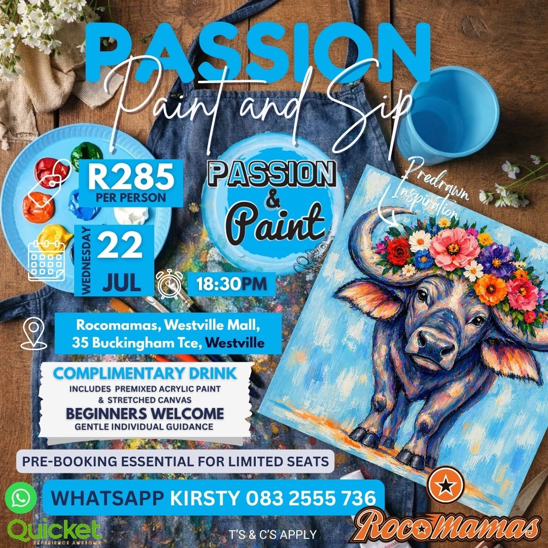 Passion Paint and Sip - Floral Buffalo - Big 5 Series
