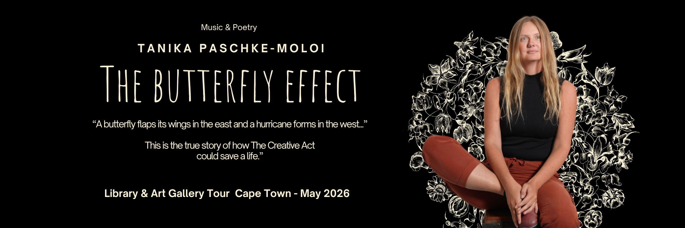 "The Butterfly Effect" with Tanika Paschke-Moloi [Library & Art Gallery Edition: Rust-en-Vrede Gallery, Durbanville]