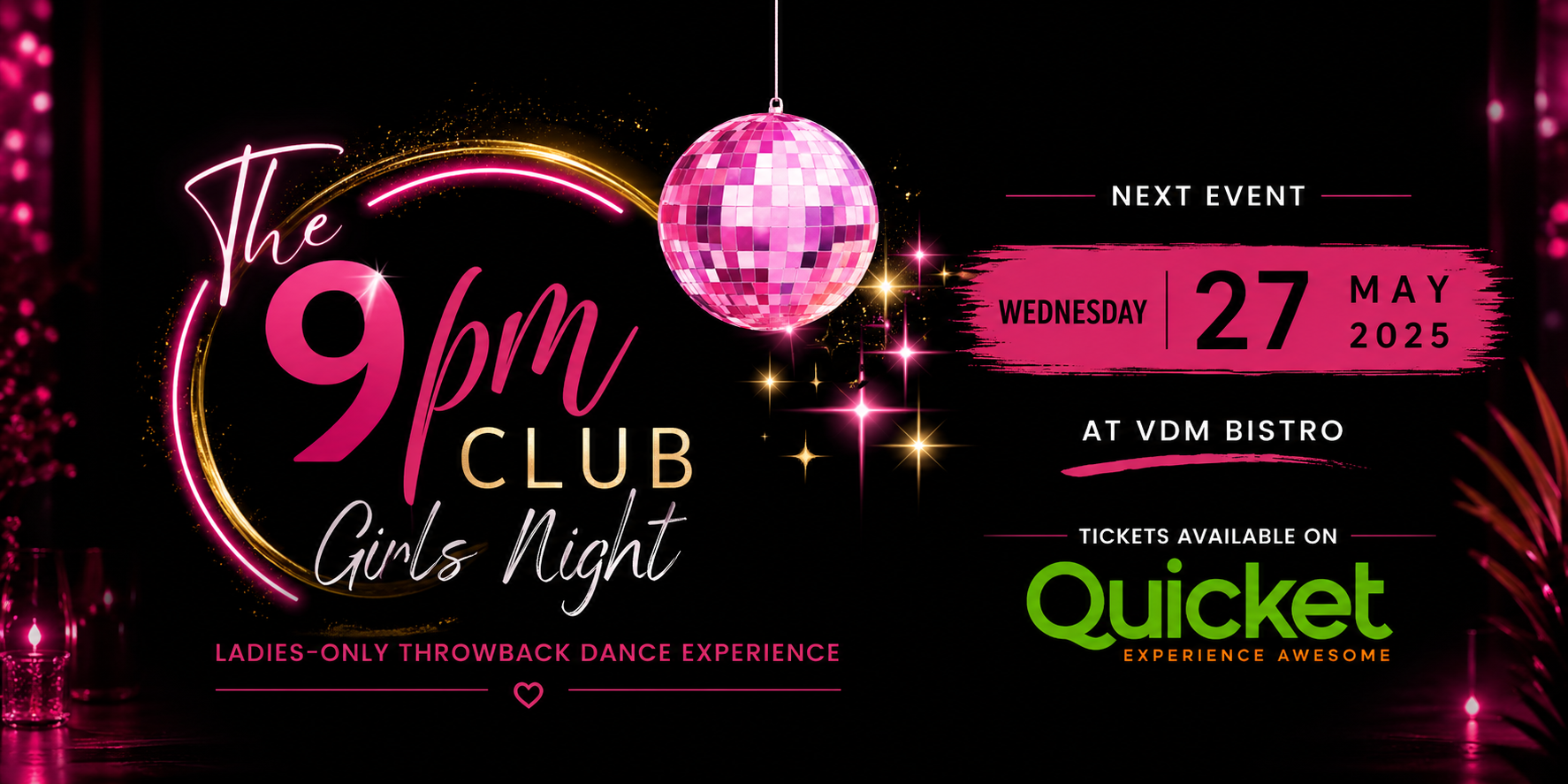 Pink Party | The 9pm Club | Sedgefield | 27 May